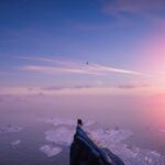 Reaching the peak and watching the sunset in Assassin's Creed Valhalla