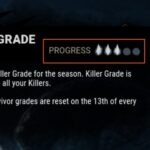 An image showing the players current DBD rank as well as the current Pips they have towards being promoted a grade.