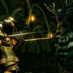 Fighting the Asylum Demon in Dark Souls