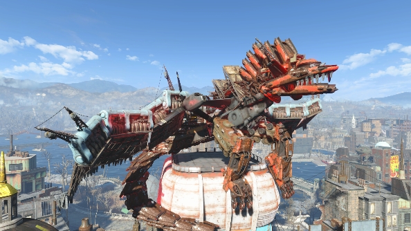 Fallout 4 settlements Scrap Dragon