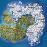 The fully revealed Fortnite map in Chapter 5 Season 1.
