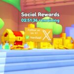 The social rewards spot used to get free diamonds in Pet Simulator 99.