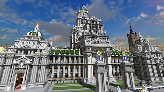 Best Minecraft maps - a huge capitol building in the Imperial City.