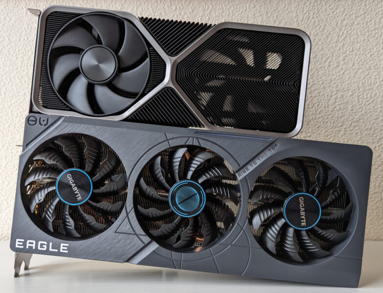 Nvidia GeForce RTX 4070 release date: Two GPUs sit atop each other horizontally
