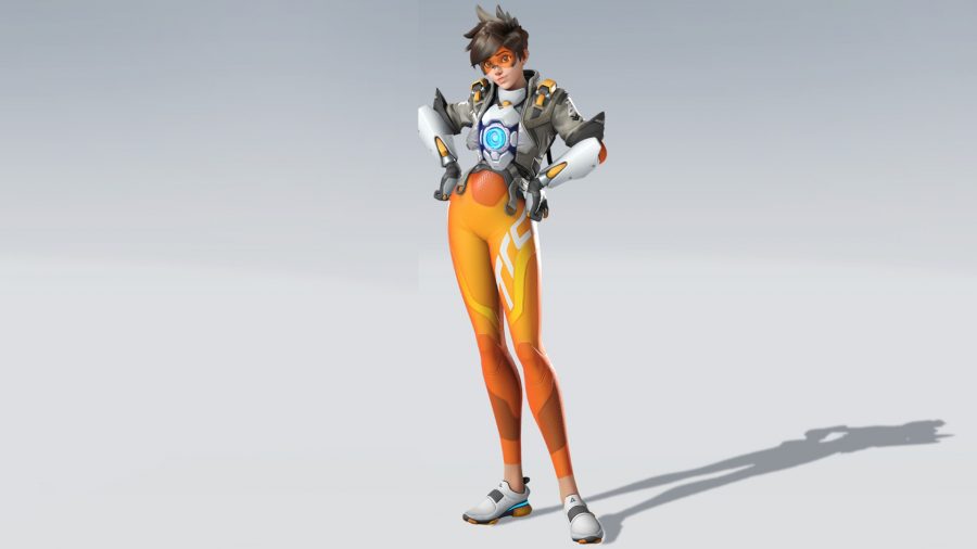 Overwatch 2 talents: Overwatch 2 hero Tracer posing with new look