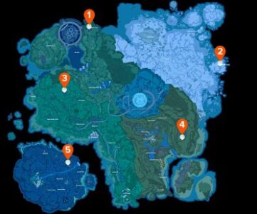 Tower of Fantasy map: Omnium Tower locations