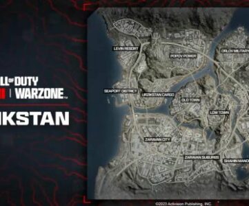 The full Warzone map of Urzikstan, including POI locations.
