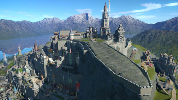 Minas Tirith Planet Coaster creations