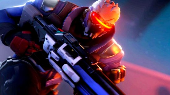 Overwatch 2 best DPS hero: Soldier 76 holding his assault rifle as he prepares to battle