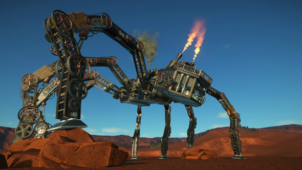 steampunk spider planet coaster